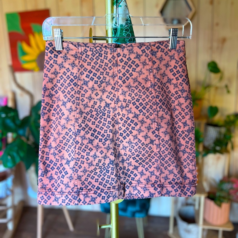 Free People Boho Printed Mini Skirt